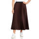 Persona by Marina Rinaldi Pleated Skirt Chocolate