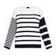 Persona by Marina Rinaldi Navy and White Stripe Sweater