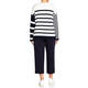 Persona by Marina Rinaldi Navy and White Stripe Sweater