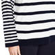 Persona by Marina Rinaldi Navy and White Stripe Sweater