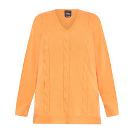 Persona by Marina Rinaldi Sweater Apricot - Plus Size Collection