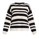 Persona by Marina Rinaldi Stripe Sweater Cream and Black