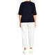 Persona By Marina Rinaldi Fine Knit Sweater Navy 