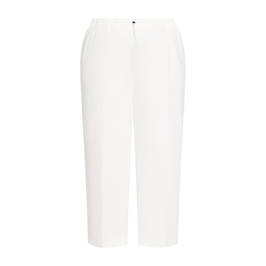 Persona by Marina Rinaldi Cropped Milano Jersey Trouser White - Plus Size Collection