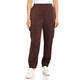 Persona by Marina Rinaldi Satin Cargo Trouser Chocolate 