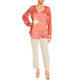 Persona by Marina Rinaldi Satin Floral Tunic Coral