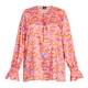 Persona by Marina Rinaldi Printed Twill Blouse Peach