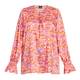 Persona by Marina Rinaldi Printed Twill Blouse Peach