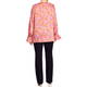 Persona by Marina Rinaldi Printed Twill Blouse Peach