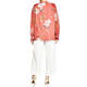 Persona by Marina Rinaldi Satin Floral Tunic Coral