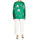 Persona by Marina Rinaldi Satin Floral Tunic Green
