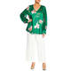 Persona by Marina Rinaldi Satin Floral Tunic Green