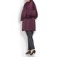 MARINA RINALDI SHAWL COLLAR PUFFA COAT WITH BELT IN PLUM