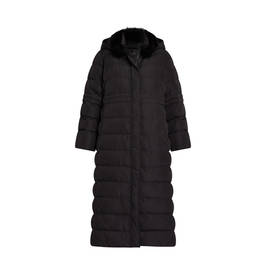 MARINA RINALDI PUFFER COAT BLACK - Plus Size Collection