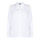 MARINA RINALDI COTTON POPLIN SHIRT WITH DIAMANTE BUTTONS