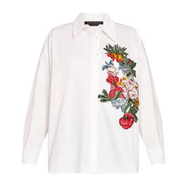 Marina Rinaldi Floral Applique Shirt  - Plus Size Collection