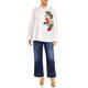 Marina Rinaldi Floral Applique Shirt 