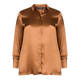 MARINA RINALDI PURE SILK SHIRT CARAMEL