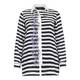 Marina Rinaldi embroidered organza striped SHIRT