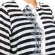 Marina Rinaldi embroidered organza striped SHIRT