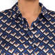 MARINA RINALDI GEOMETRIC SATIN SHIRT