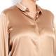 MARINA RINALDI gold silk satin SHIRT