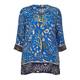 MARINA RINALDI silk ocean print SHIRT