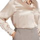 Marina Rinaldi Pure Silk Shirt Champagne