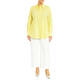 Marina Rinaldi Lemon Yellow Shirt with Jewel Embellishment