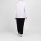 Marina Rinaldi Jewel Embellished Cotton Shirt White 