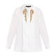 Marina Rinaldi Embellished Cotton Shirt White