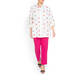 MARINA RINALDI FUCHSIA ANKLE GRAZER TROUSERS