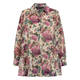 Marina Rinaldi Cotton and Silk Blend Floral Tapestry Shirt 
