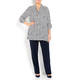 MARINA RINALDI SPOT SHIRT NAVY AND WHITE