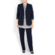 MARINA RINALDI SPOT SHIRT NAVY AND WHITE