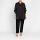 Marina Rinaldi Embroidered Cotton Shirt Black 