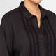 Marina Rinaldi Embroidered Cotton Shirt Black 