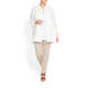 MARINA RINALDI LIGHTWEIGHT LINEN SHIRT WHITE