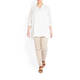 MARINA RINALDI LIGHTWEIGHT LINEN SHIRT WHITE