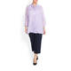 MARINA RINALDI LIGHTWEIGHT LINEN SHIRT LILAC