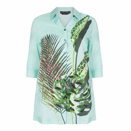 MARINA RINALDI LONG PRINTED SHIRT - Plus Size Collection