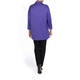 MARINA RINALDI LOOSE FIT PURPLE COTTON POPLIN SHIRT