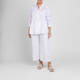 Marina Rinaldi Pure Cotton Embroidered Shirt White 
