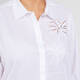 Marina Rinaldi Pure Cotton Embroidered Shirt White 