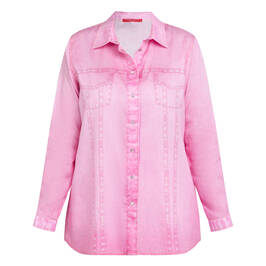 Marina Rinaldi Lyocell Satin Shirt Rose Pink - Plus Size Collection