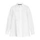 Marina Rinaldi Cotton Poplin Floral Cut-Out Shirt