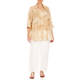 Marina Rinaldi Cotton Voile Shirt Sand 