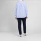 Marina Rinaldi Cotton Poplin Embellished Shirt Blue