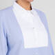 Marina Rinaldi Cotton Poplin Embellished Shirt Blue