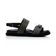 Marina Rinaldi jewelled black flat wedge sandals